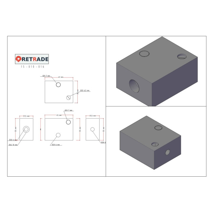 CNC 3D - Blocco di Supporto