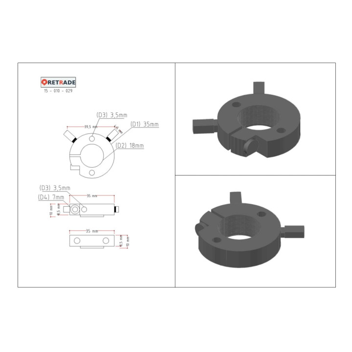 CNC 3D - Collari in Acciaio
