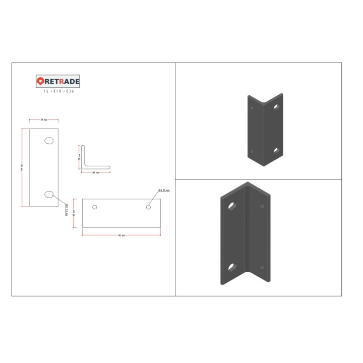 CNC 3D - Staffa di Supporto aL