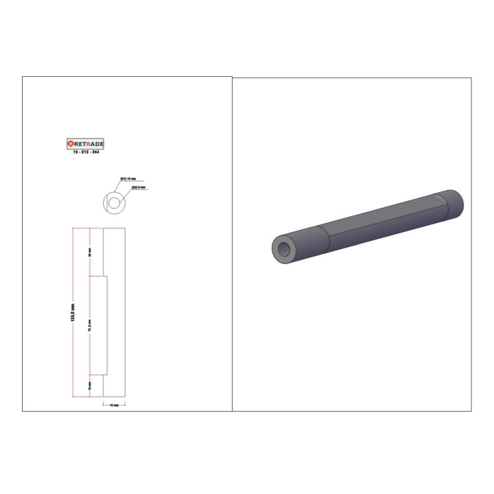 CNC 3D - Albero in Acciaio