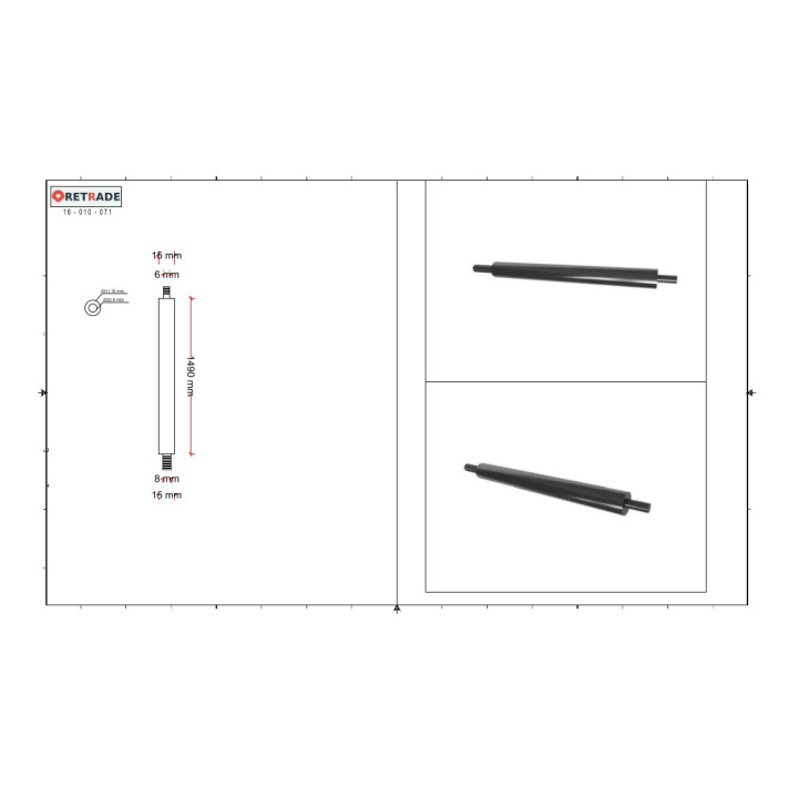 CNC 3D - Albero Filettato Maschio