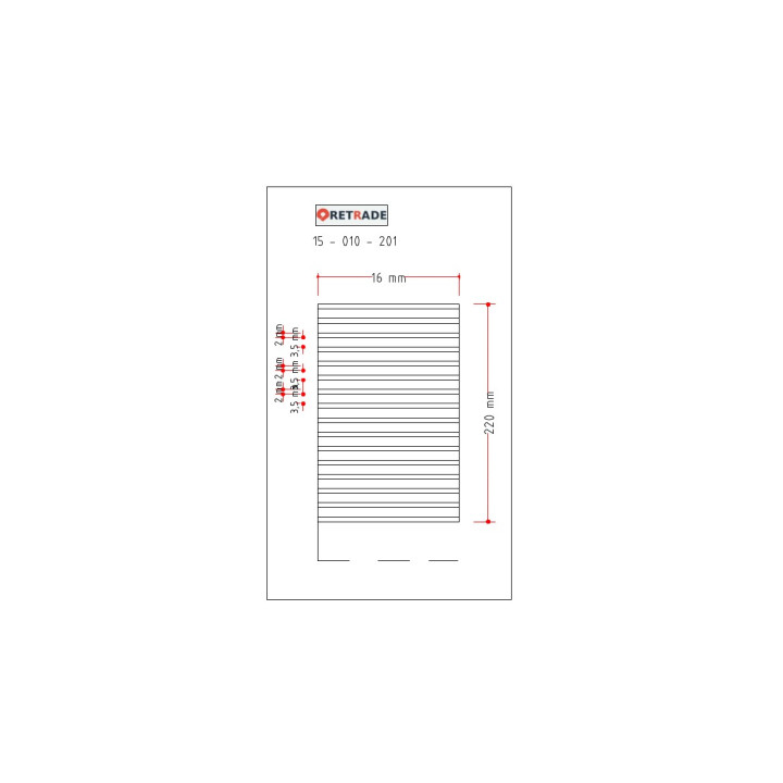 CNC 3D - Cinghia Dentata 22cm