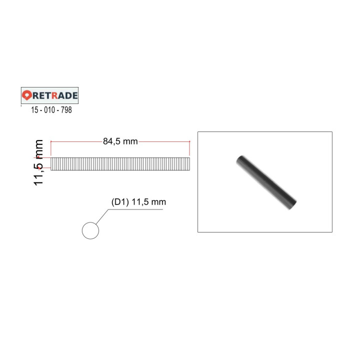 CNC 3D - Asta Filettata Realizzata in Acciaio
