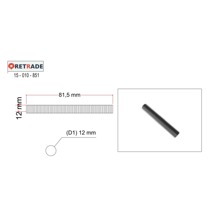 CNC 3D - Asta Filettata Realizzata in Acciaio