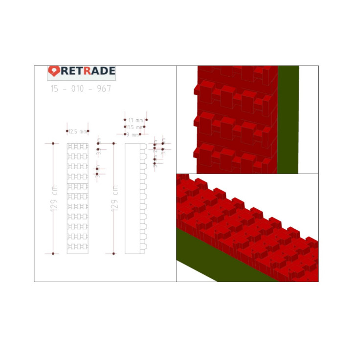CNC 3D - Cinghie di Trascinamento L.1290mm
