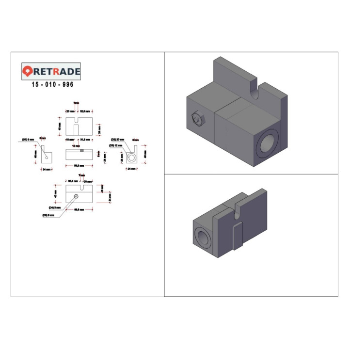 CNC 3D - Boccole Lineari per Scorrimento su Albero con Supporti Cuscinetto