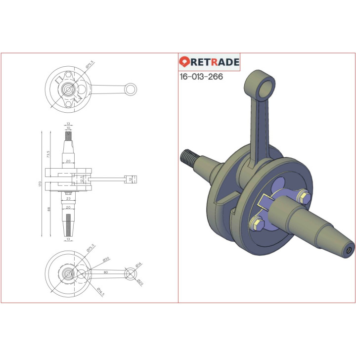CNC 3D - Albero Motore con Biella