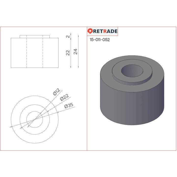 CNC 3D - Rondelle e Distanziatori in Acciaio