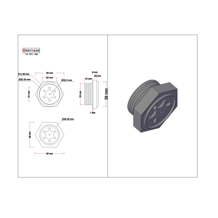 CNC 3D - Tappi Indicatori di Livello