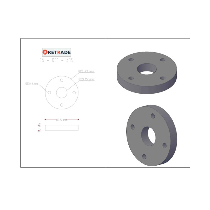 CNC 3D - Distanziali con Bulloni