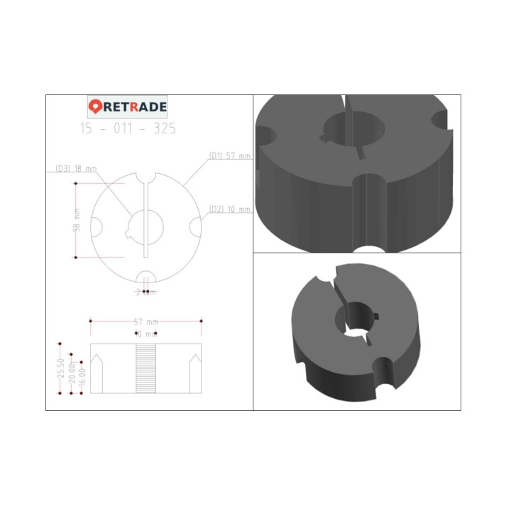 CNC 3D - Boccole Coniche