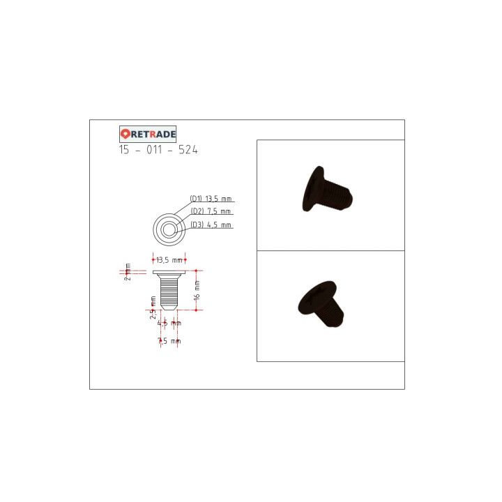 CNC 3D - 35x Viti di Sicurezza con Cava a Sei Lobi L 16mm