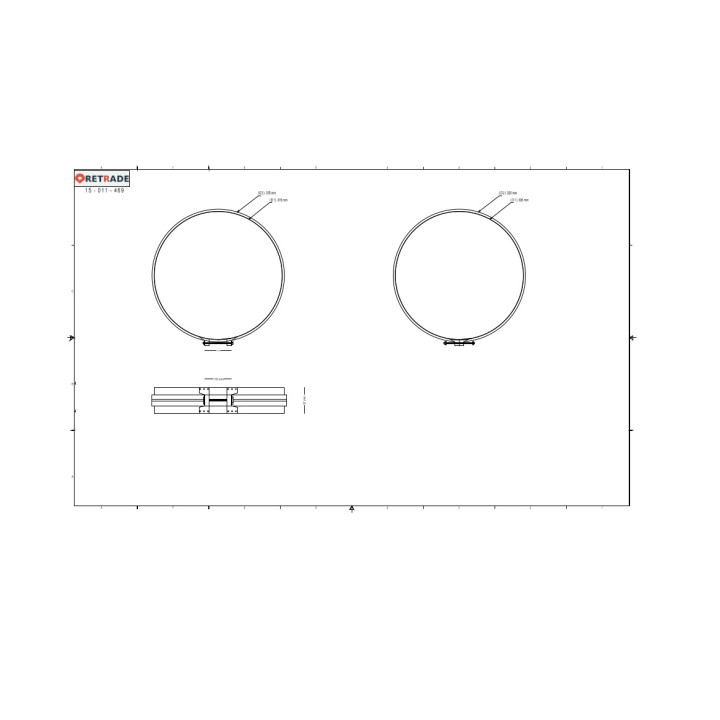 CNC 3D - Collari Inox per Tubi ∅ 30cm