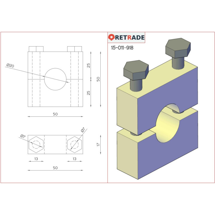 CNC 3D - Collari in Acciaio per Albero