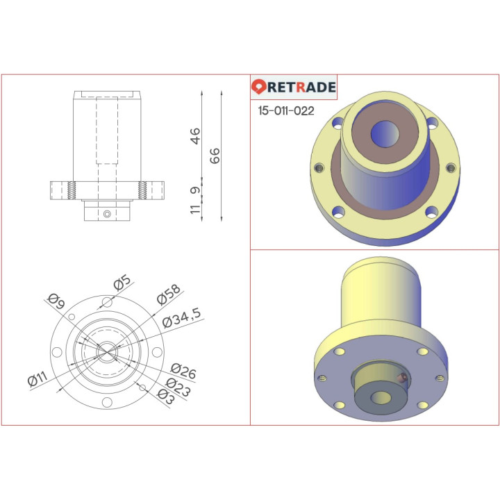CNC 3D - Cuscinetto Lineare