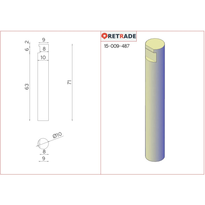CNC 3D - Albero in Acciaio