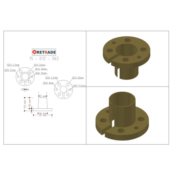 CNC 3D - Catena a Rulli Tipo 08B L 390mm
