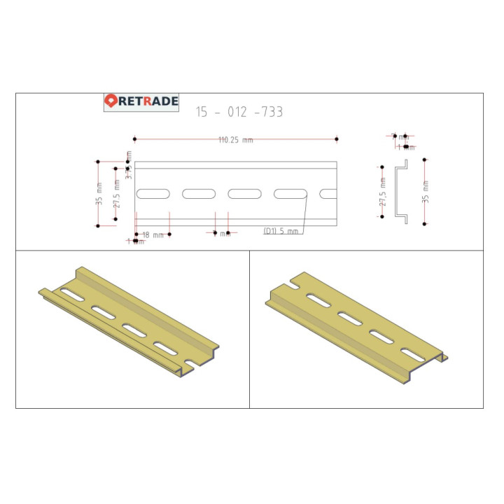 CNC 3D - Barra DIN 112mm