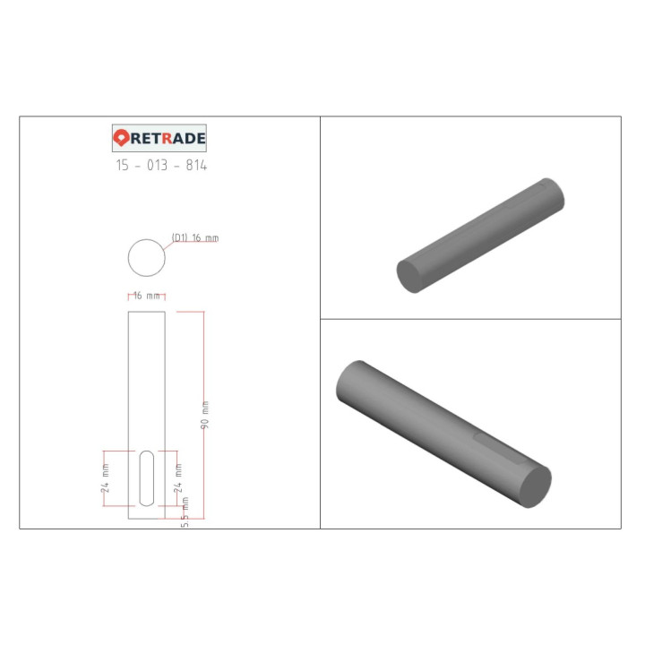 CNC 3D - Albero in Acciaio