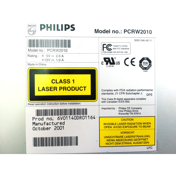 PHILIPS PCRW2010 - CD-R Drive 20x10x40 CD-RW