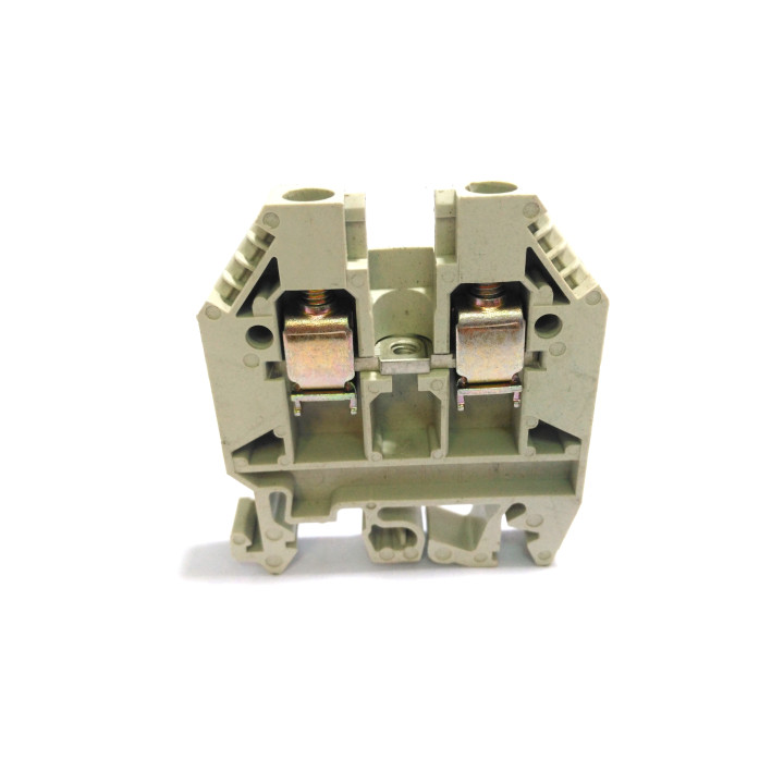 WEWIELAND WK6/U - Morsettiera con Montaggio su Guida DIN per Cavi da 20-8 AWG - Beige