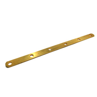 Landa Forata in Bronzo 251x15x3mm con Fori Ø8mm