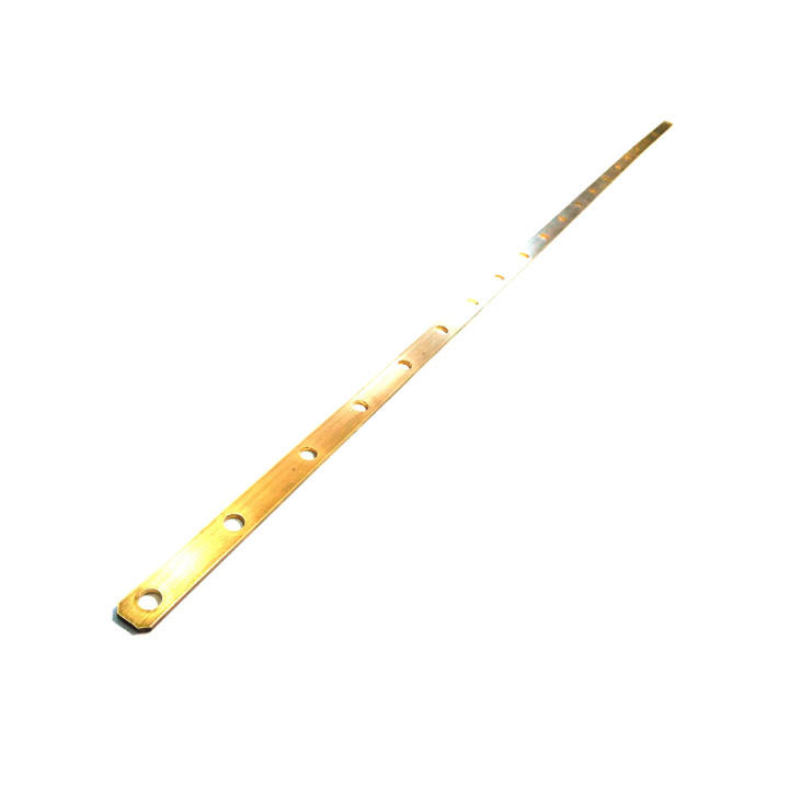 Landa Forata in Bronzo 941x15x3mm con Fori Ø8mm