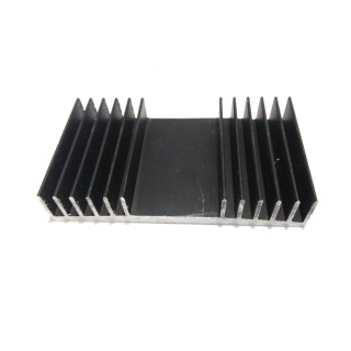 Dissipatore di Raffreddamento in Alluminio NERO 80x45x14mm