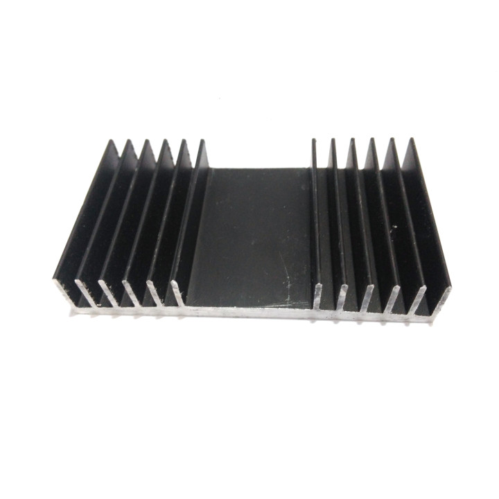 Dissipatore di Raffreddamento in Alluminio NERO 80x45x14mm