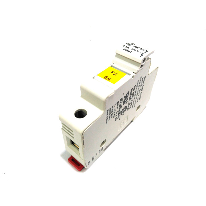 DF ELECTRIC 480032 - Portafusibile 1Poli PMF 10x38mm 32A 690V - Bianco