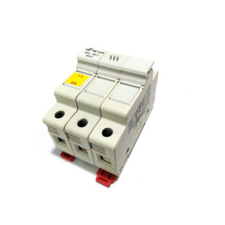 DF ELECTRIC 480332 - Portafusibile 3Poli PMF 10x38mm 32A 690V - Bianco