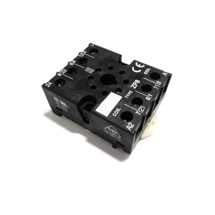 COIL ZP8 - Zoccolo per Rele 8Pin 10A 250V - Nero