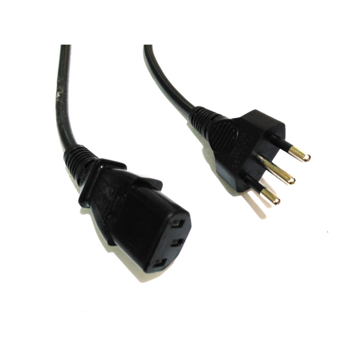 I-SHENG SP-028 - Cavo di Alimentazione C13 10A 250V 1.65M - Nero