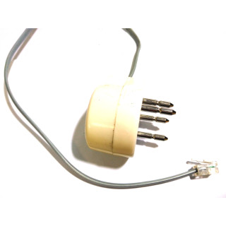 Filtro ADSL con Spina 4Pin Passante e Presa Telefonica 2.10M - Grigio