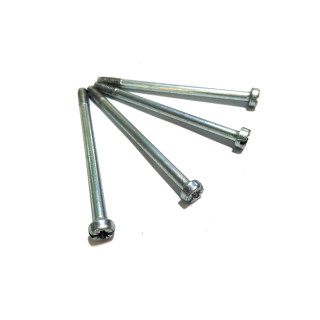 4x Viti a Testa Cilindrica Croce in Acciaio M4x0.7