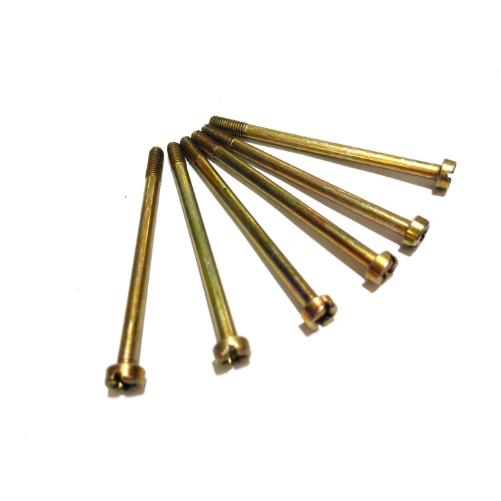 6x Viti a Testa Cilindrica Croce M4x0.7 in Acciaio