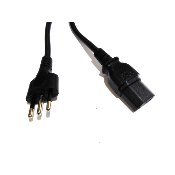 CHING CHENG EL-502 - Cavo di Alimentazione C13 10A 250V 2.35M - Nero