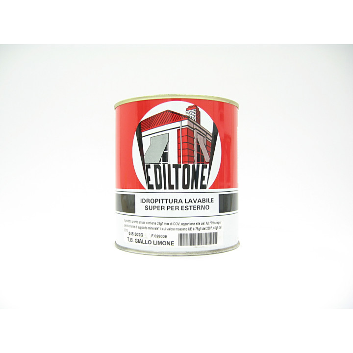 EDILTONE Idropittura SuperLavabile GIALLO LIMONE 750ml