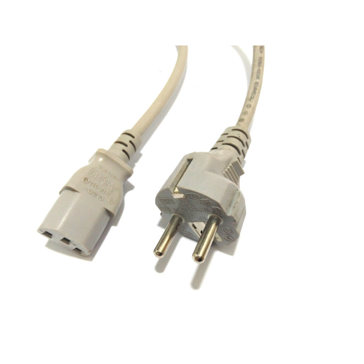 WONDERFUL WP-203 - Cavo di Alimentazione C13 10A 250V 1.40M - Grigio