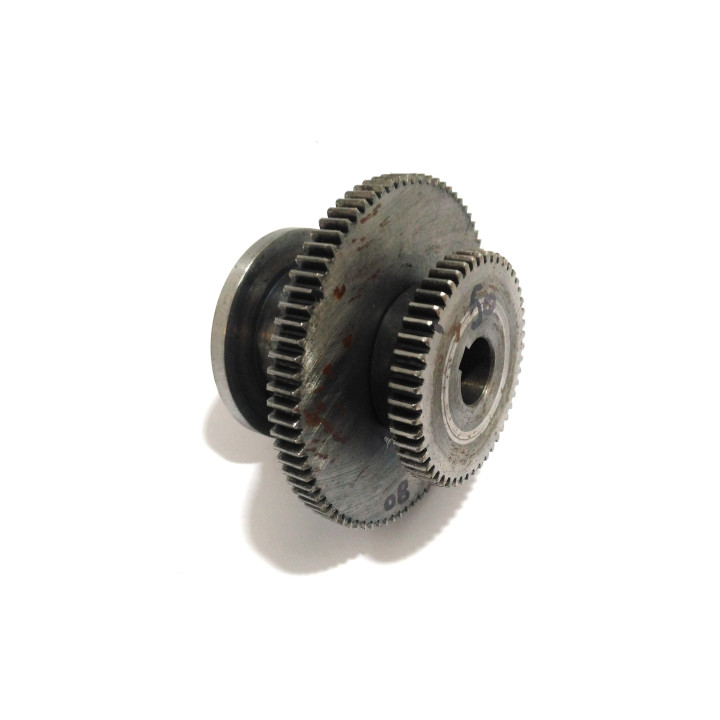 Ingranaggio Doppia con Puleggia , Denti 50-80 Passo2.5mm