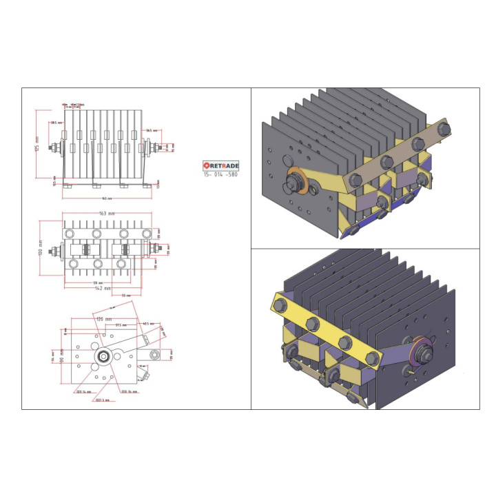 Press-fit Rectifier one Phase 100A 125V