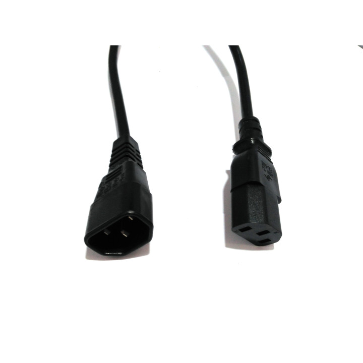 HOU-TA AL-501 - Cavo di Alimentazione Connettore C14 Maschio, C13 Femmina 10A 250V - 1.70M