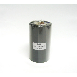 Ribbon TTR WAX RESIN B480 High Resistance Black mm110x300mt