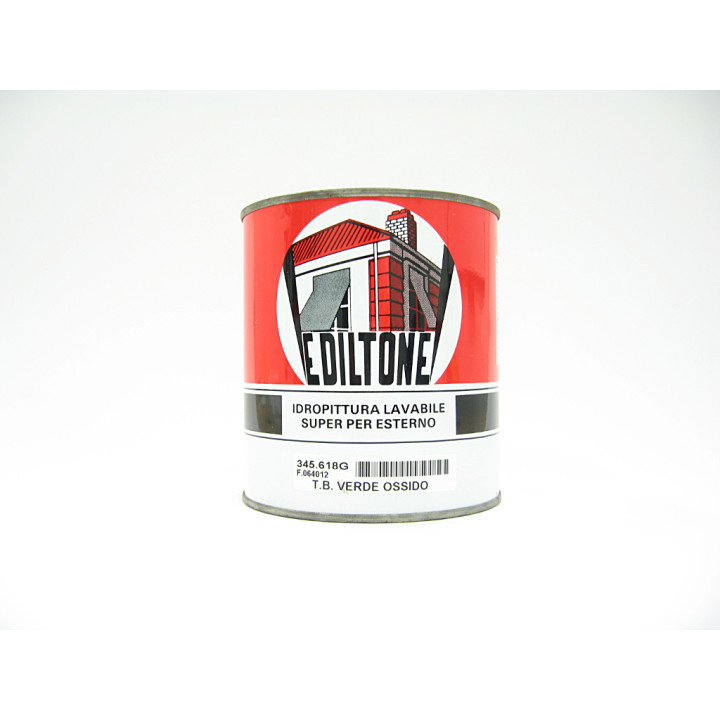 EDILTONE Idropittura SuperLavabile VERDE OSSIDO 750ml