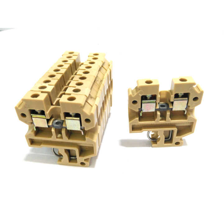 WEIDMULLER SAK2.5 - 10x Morsettiere con Montaggio su Guida DIN , 2 Vie 750V 2.5mm²