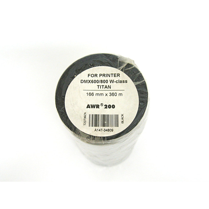 Ribbon TTR WAX Black mm166x360mt AWR 200 T22739ZA