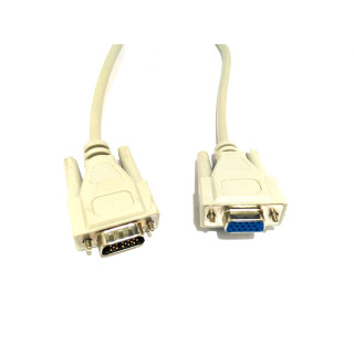 Cavo VGA per Collegare Monitor HD a Computer 15 Pin Maschio-Femmina 1.7M - Grigio