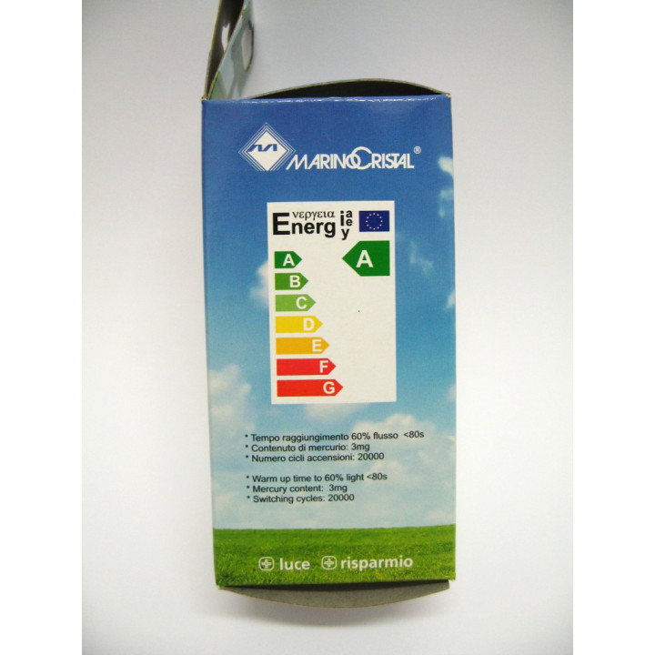 Lampadina Risparmio Spot GU10 11W Luce Calda 2700°K