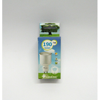 Lampadina Risparmio Spot GU10 7W Luce Calda 2700°K