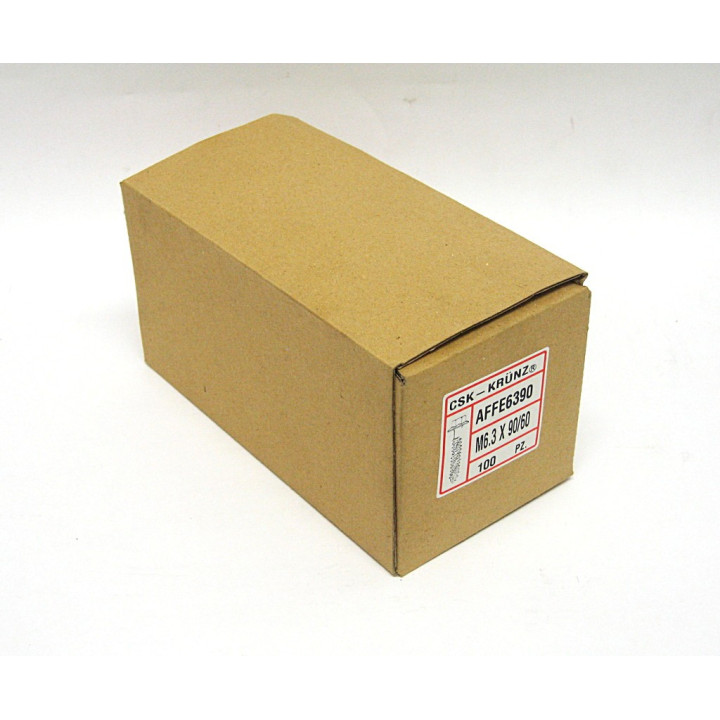100pz. Tapping Screw Part. M6.3x90/60mm